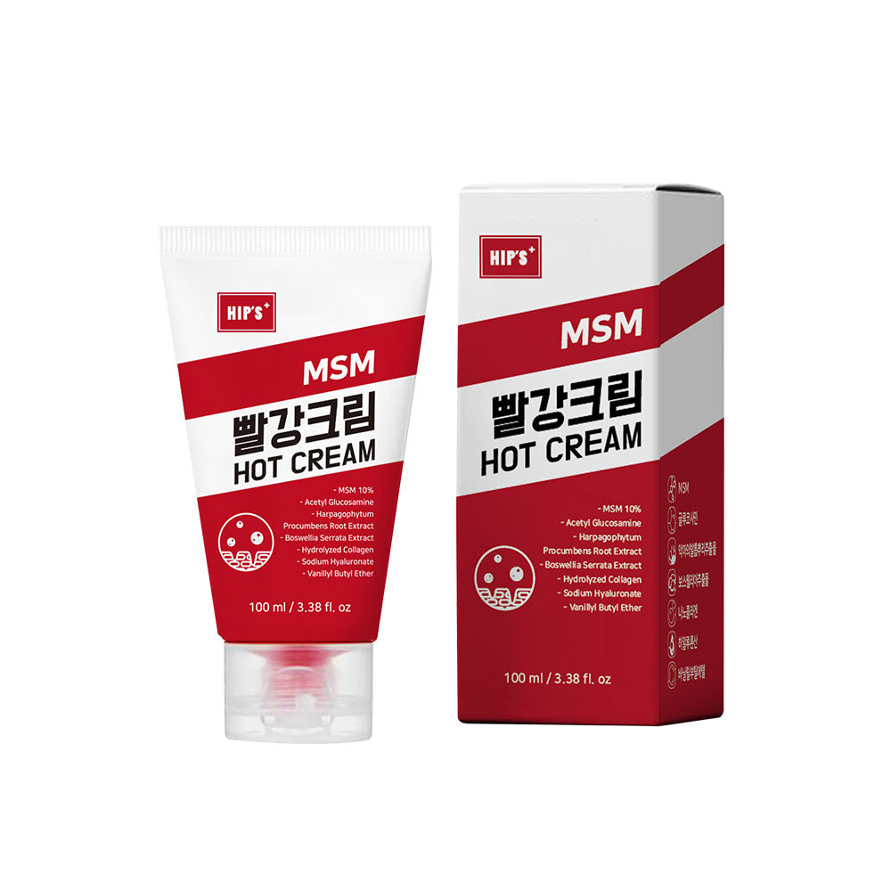 HIP'S MSM 溫感舒緩霜(紅)100ml